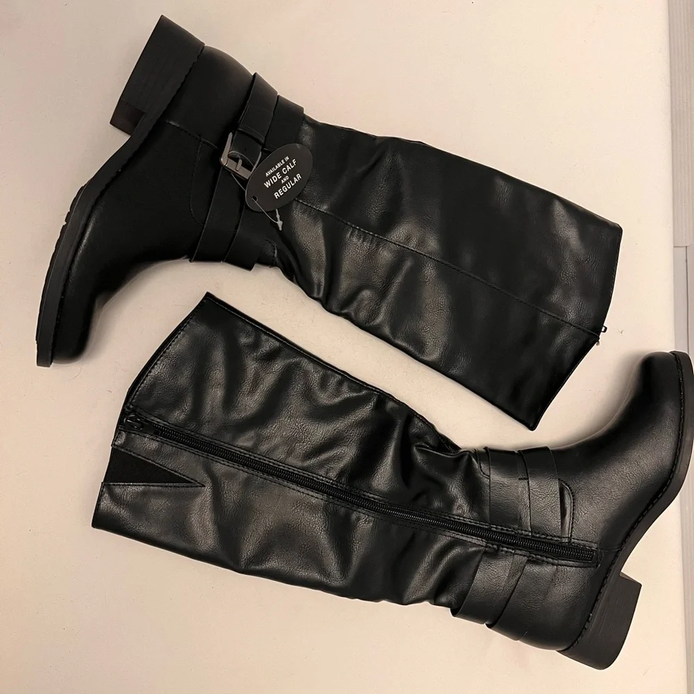 NEW Style & Co. Black Knee-High Boots 6M